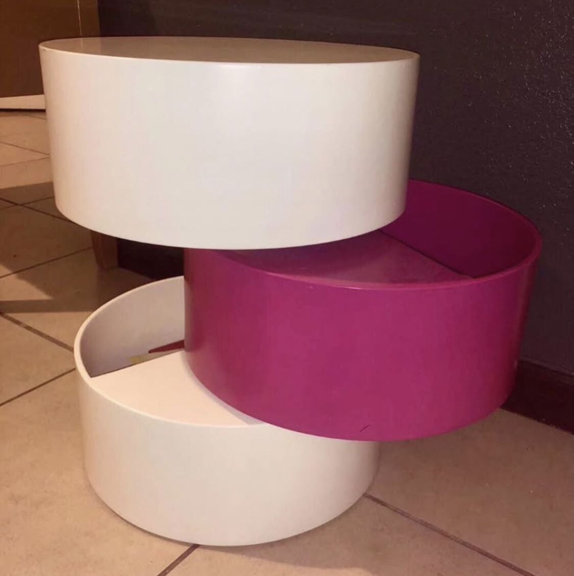Drawers Coffee Table Stool Closet Furniture Pink White Make up Beauty Accessoires Organizer 