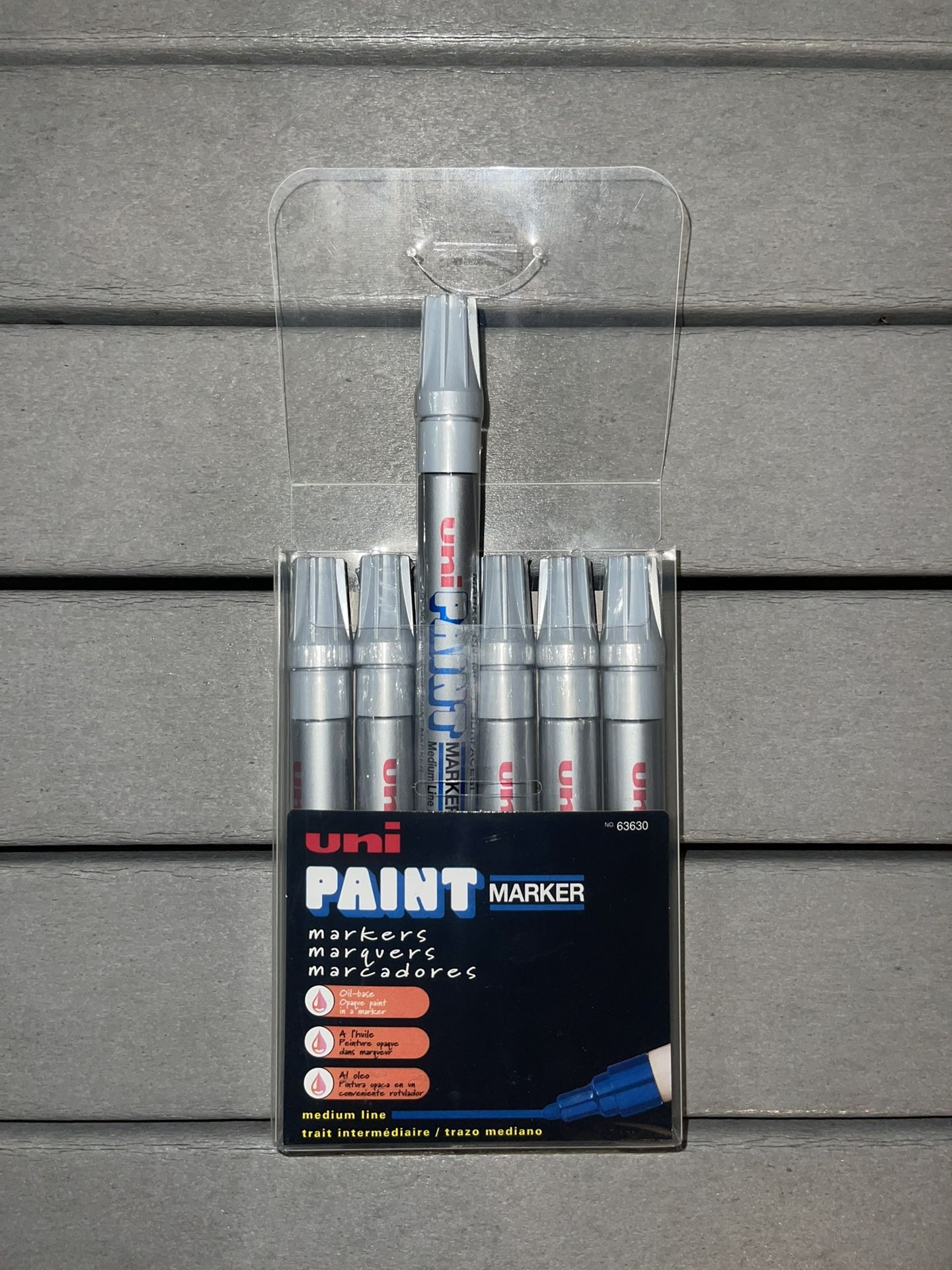 Uni Paint Px-20 Silver 6pcs Markers