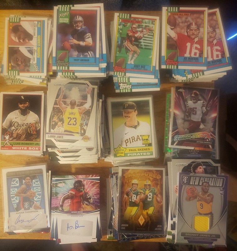 Over 1000 Signed, Rookies, Numbered, Patches. Just A Bunch Of Good Cards MLB. NFL..NBA