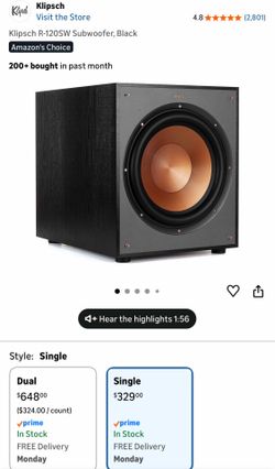 Klipsch R-120SW Subwoofer