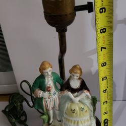 Colonial Pair Ceramic VINTAGE lamp Working Condition
