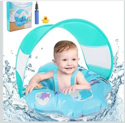 Baby Pool Float, Baby Swim Floats for Pool 6-24 Months with Removable UPF 50+