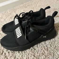 Black Puma Shoes For Boys Size 3C