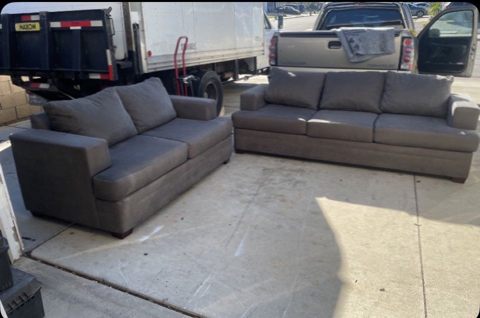 Gray Sofa And Loveseat