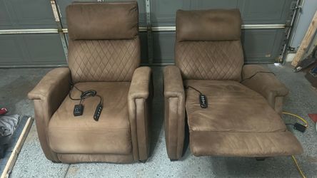 2 Beautiful Electric Recliners