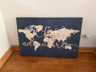 Wall canvas map/art