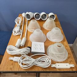 Track Lighting Kit with Shades and Hardware