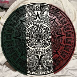 Wooden Aztec Calendar