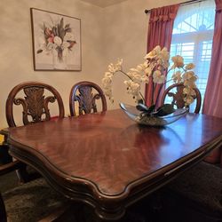 Running Table- Solid Cherry Wood - 6 Chairs