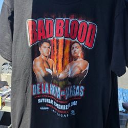 Bad Blood De La Hoya Vs Vargas 2002 Vintage Shirt 