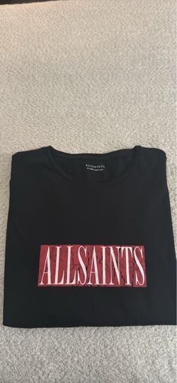 AllSaints Black Graphic T-Shirt XXL