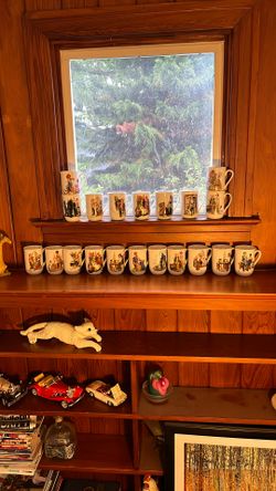 Norman Rockwell museum, coffee, cups