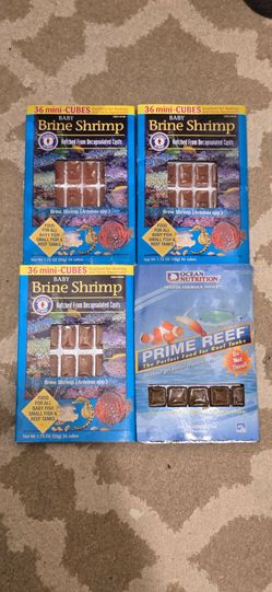 4 packs fish food ($20)