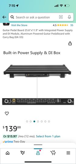 Pedal board With powersupply