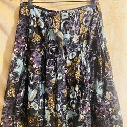 J.Jill~ floral skirt size 6