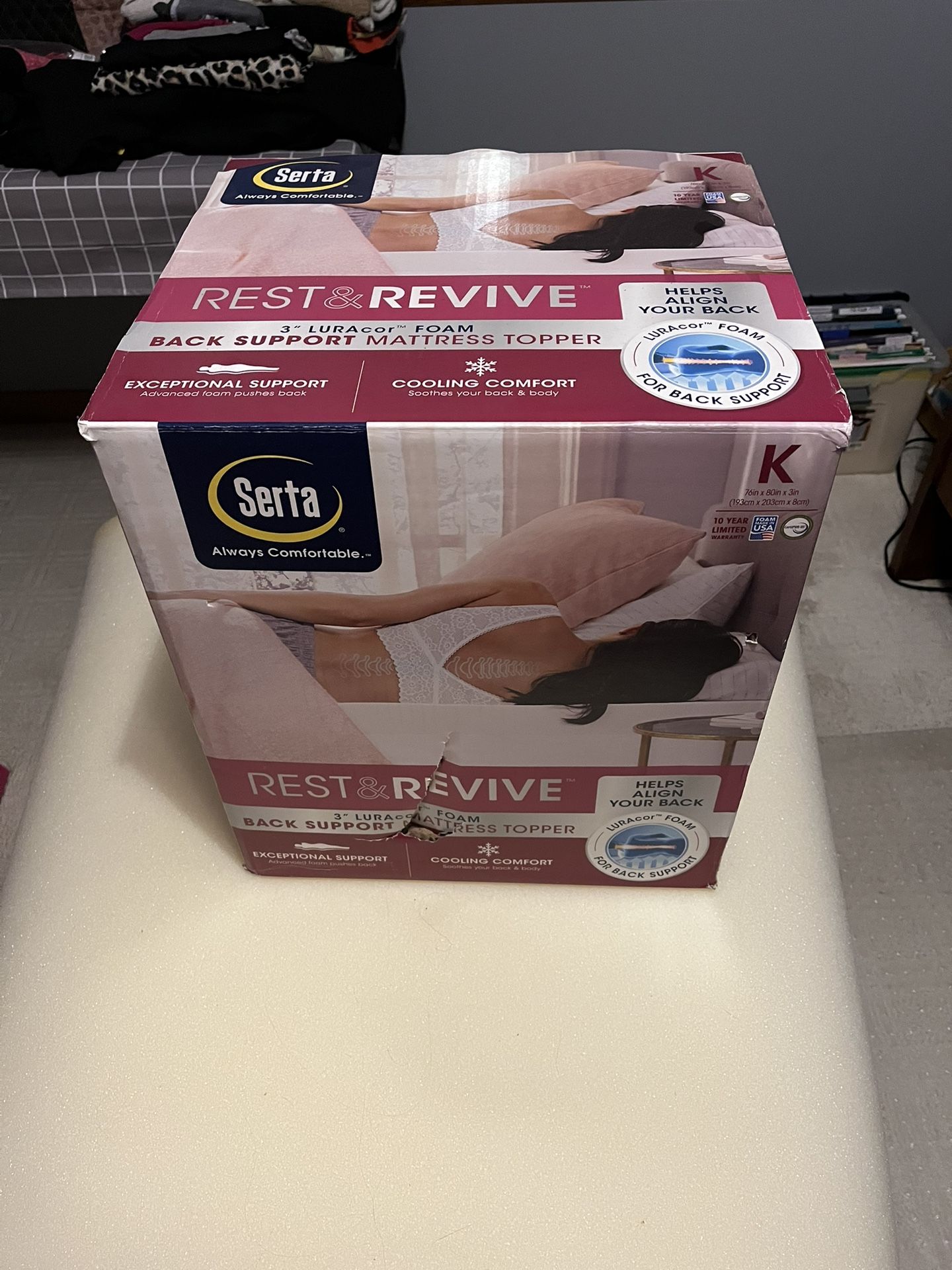 Serta Sleeper King Mattress Topper