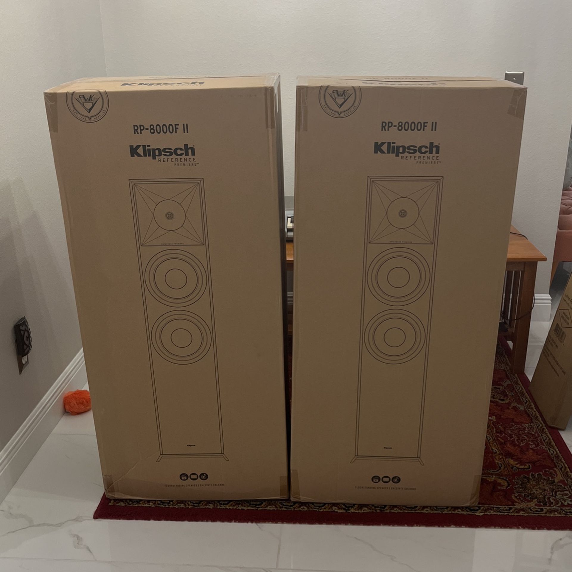 Pair of Klipsch RP-8000F II Floorstanding Speakers