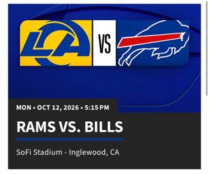 Rams vs Bills  10/12 Towel giveaway