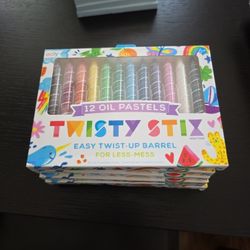 Oil Pastels Twist Up For Less Mess