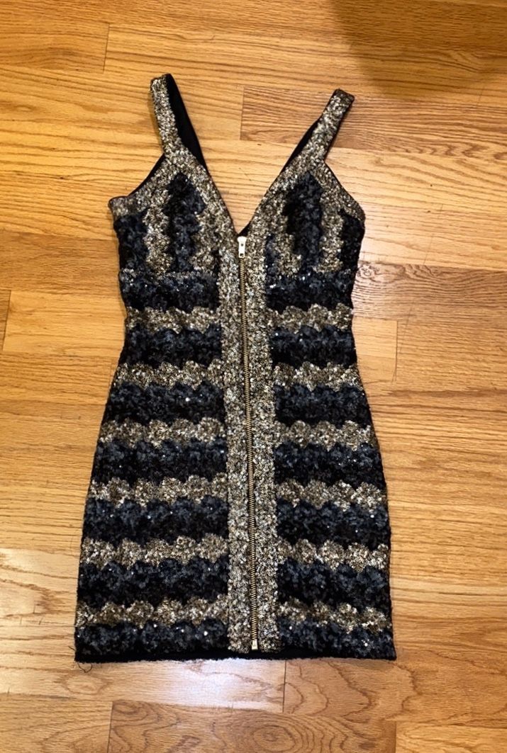 Sequin Bebe Addiction dress