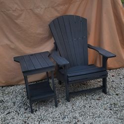 Composite Adirondack Chair & Custom Side Table