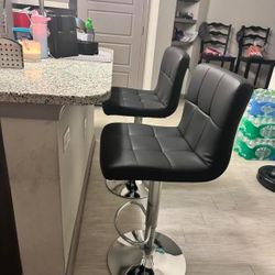 Set De 2 Bar Stools Negros ( Nuevos)