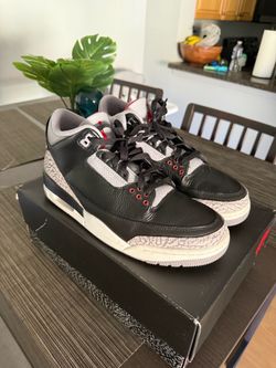 Air Jordan 3 Black Cement Sneakers