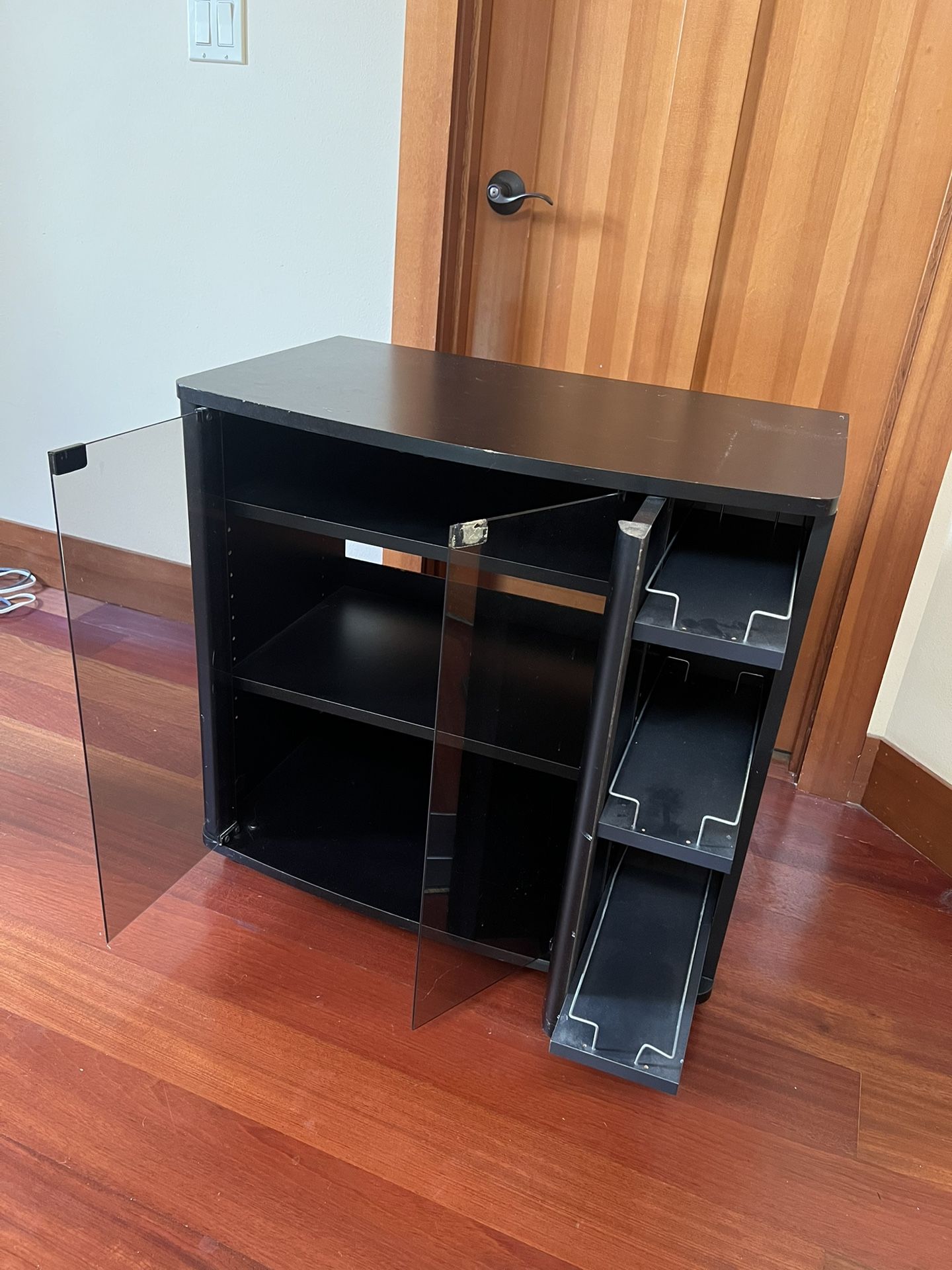 TV stand cabinet on wheels
