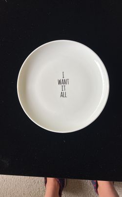 I Want It All Kahla Germany Designer Plate