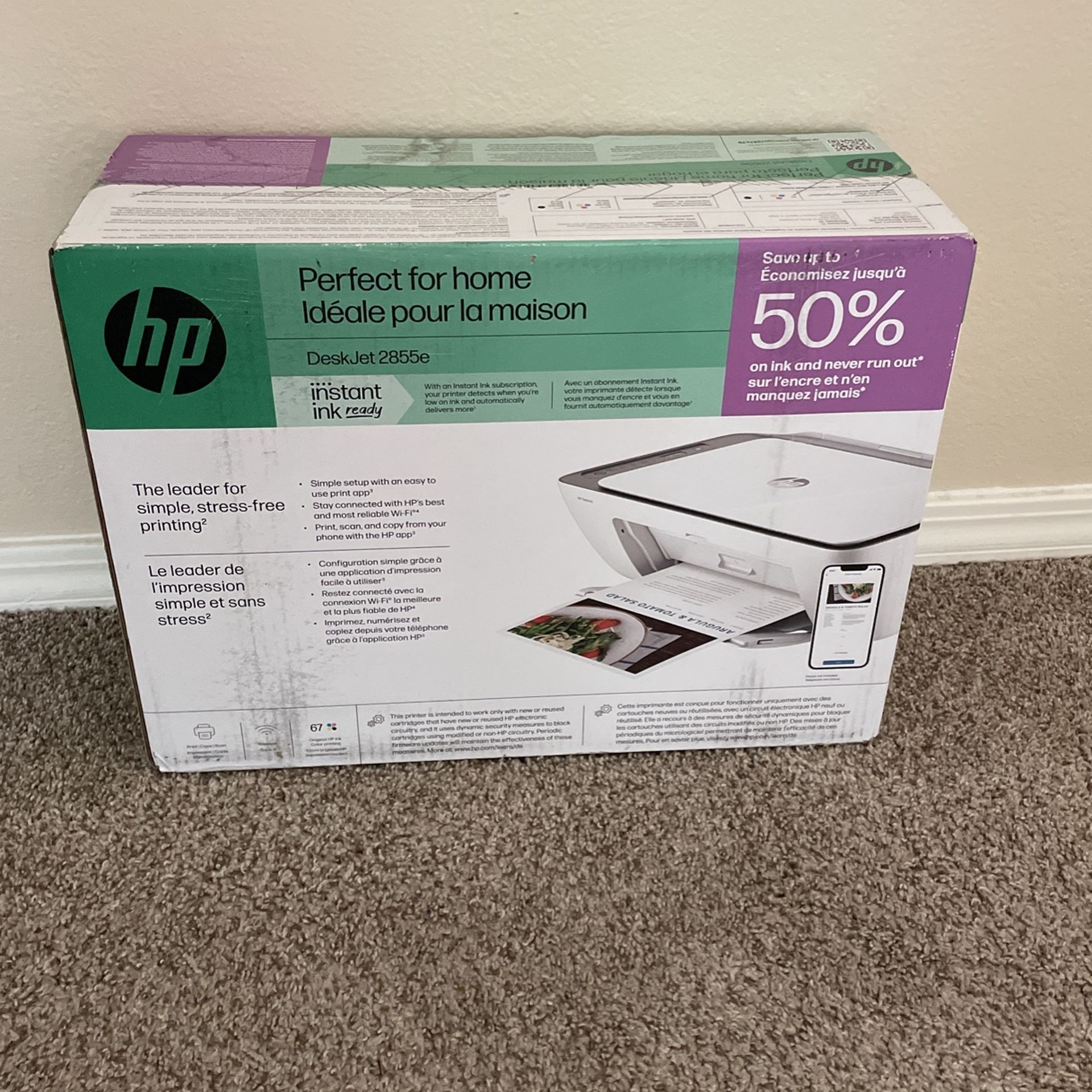 *NEW* HP Desk jet printer 2855e wireless
