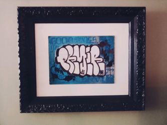 Framed Graffiti Artwork