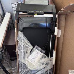 Compact treadmill With Handles And Stand With Buttons 