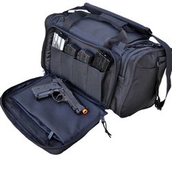 Black - Explorer Tactical Range Ready Bag Gun Pistol Survival Emergency Kit 18in
