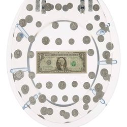Money Toilet Seat 