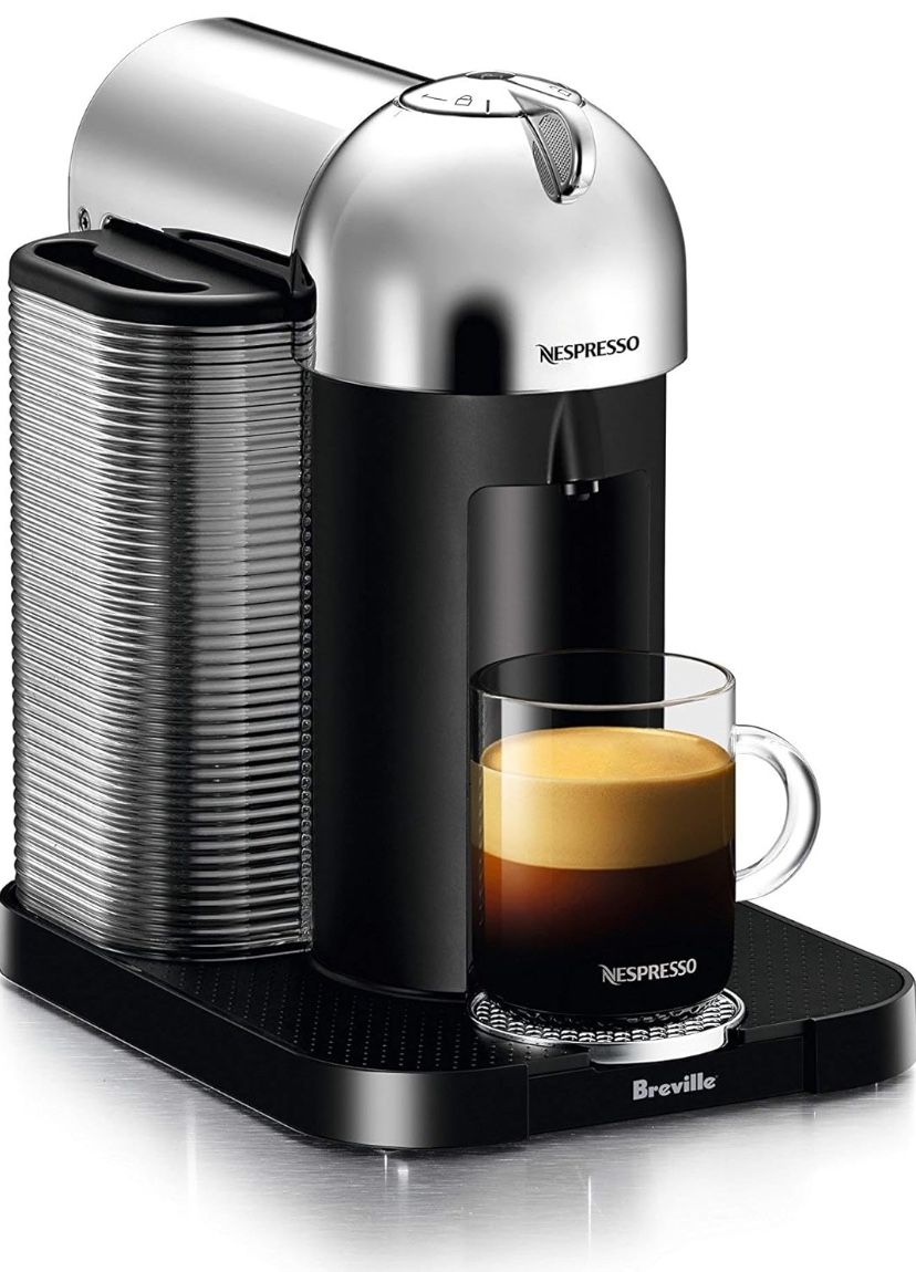 Nespresso Vertuo Coffee and Espresso Maker by Breville, Chrome @p3-825