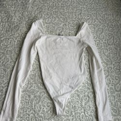 Fashion Nova White Bodysuit Size L/XL