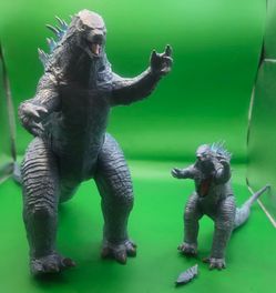 🦖 Double Trouble! Godzilla Figure Set – 2 Monsters, One Lot!