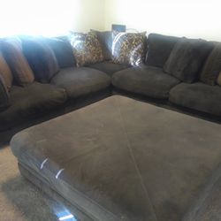 Sectional Couch And Ottoman For Sale