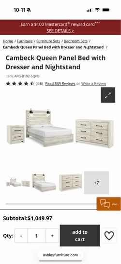 ASHLEY QUEEN BED SET