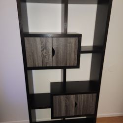 Modern Office Black Bookshelf 