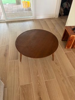 Round Wooden Coffee Table