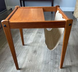 Side Table / Magazine Rack by SP Jensen Furbo BRDR Denmark 1960s