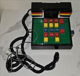 Collectible Vintage 1980s Tyco Lego landline telephone.