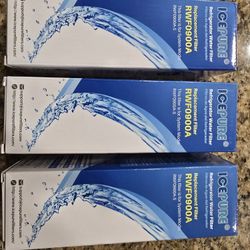 New Water Refrigerator Replacement Filters (3)