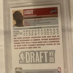 LeBron James 2003 Rookie * BGS 9.5 * Topps #221