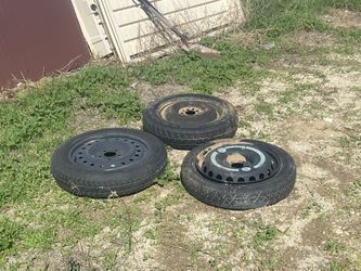 Three spare tire tires
