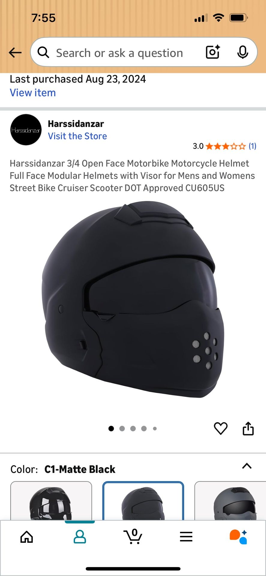 Helmet Dot Approved Still in box