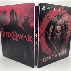 God of War (2018) Custom made Steelbook Case only for PS4/PS5 (No Game) New