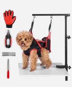 Dog Grooming Arm with Clamp & Pet Grooming Hammock