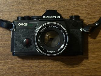 Olympus OM-2S Program 35mm SLR Film Camera Vintage Working 50mm 1.8 Zuiko Lens